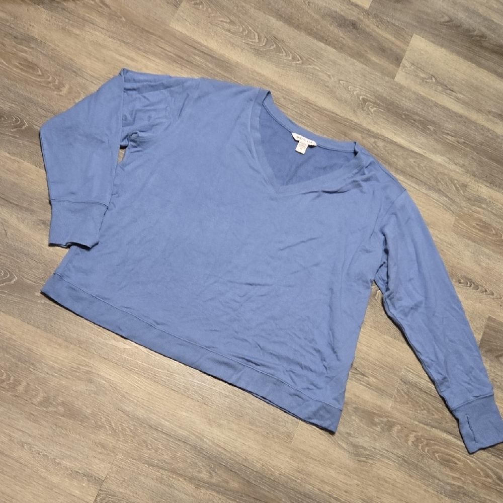 Athleta Blue V Neck Pullover 2X
